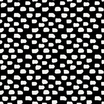 Hand Drawn Abstract Seamless Pattern Stock Illustration