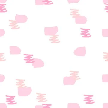 Hand Drawn Abstract Seamless Pattern Stock Illustration