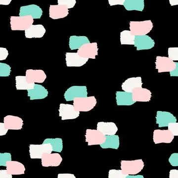 Hand Drawn Abstract Seamless Pattern Stock Illustration