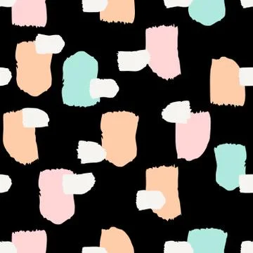 Hand Drawn Abstract Seamless Pattern Stock Illustration