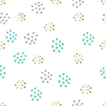 Hand Drawn Abstract Seamless Pattern Stock Illustration