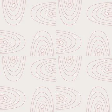 Hand drawn abstract seamless pattern with cute arches tile. Stock Illustration