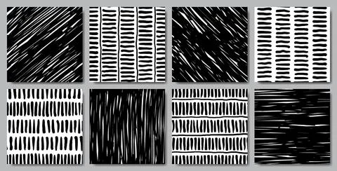 Hand drawn abstract seamless pattern Illustrazione stock