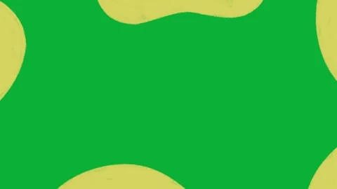 Hand Drawn Abstract Shape Animation Green Screen Stock Footage 323468195
