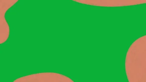 Hand Drawn Abstract Shape Animation Green Screen Stock Footage 323468210