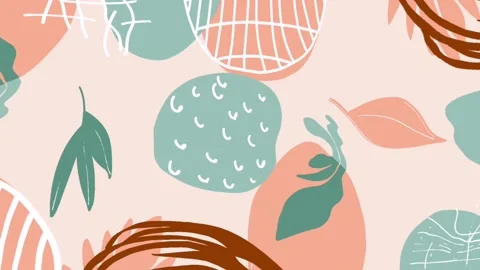 Hand-drawn abstract shape background animation Stock Footage 296366027