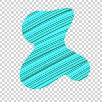 Hand drawn abstract shape Foto stock