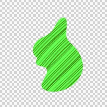 Hand drawn abstract shape Foto stock