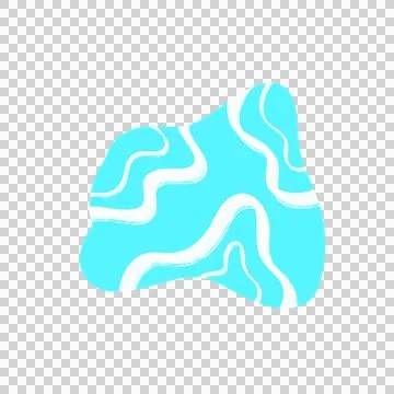 Hand drawn abstract shape Foto stock
