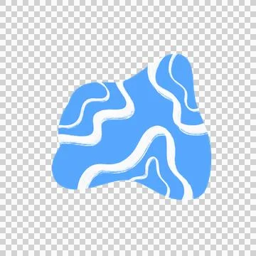 Hand drawn abstract shape Foto stock
