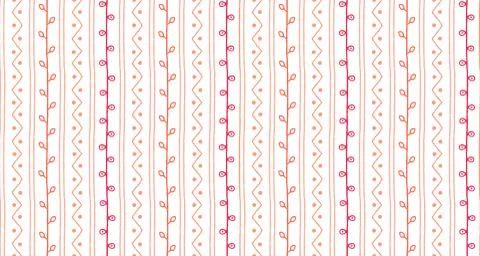 Hand drawn abstract spring branch texture. Seamless vector twig pattern Illustrazione stock