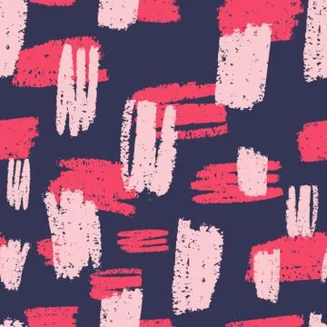 Hand Drawn Abstract Textures Seamless Pattern Stock Illustration