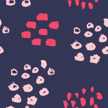 Hand Drawn Abstract Textures Seamless Pattern Illustrazione stock