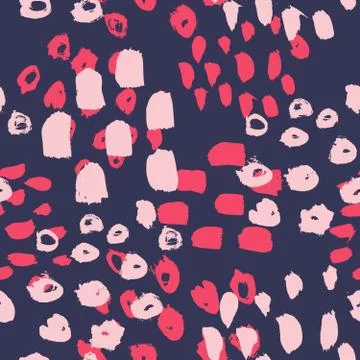 Hand Drawn Abstract Textures Seamless Pattern Illustrazione stock