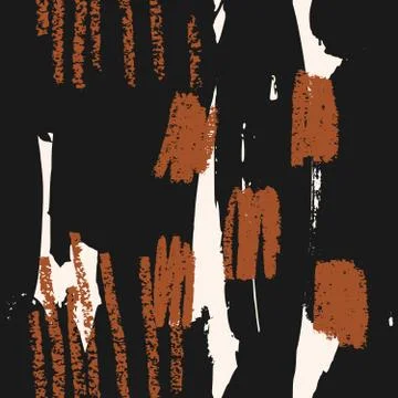 Hand Drawn Abstract Textures Seamless Pattern Stock Illustration