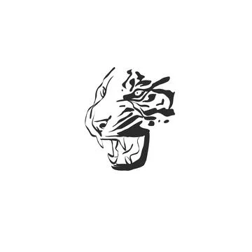 Hand drawn abstract vector graphic illustration collection with stylized line Stock Illustration