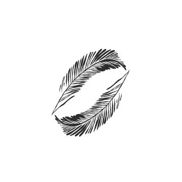 Hand drawn abstract vector graphic illustration collection with stylized line Stock Illustration