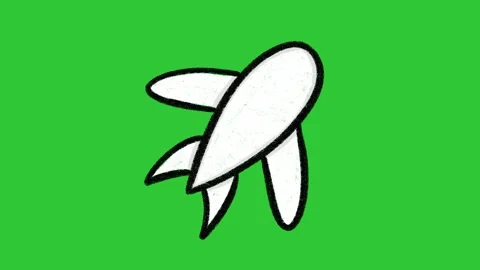 Hand-Drawn Airplane Animation | Flight Aircraft Icon 2D Animation  Vidéo 332615117