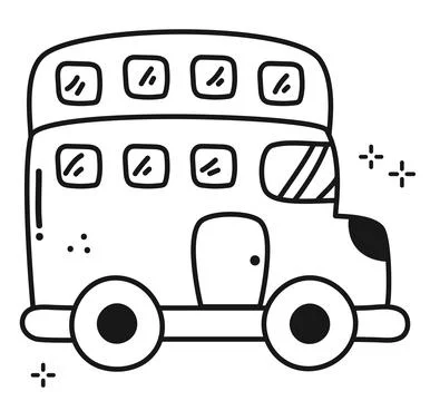 Hand drawn ambulance Illustrazione stock