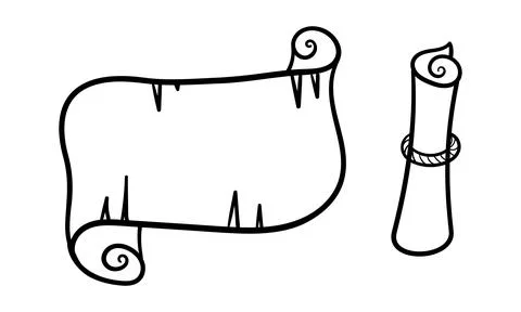 Hand drawn ancient map Stock Illustration