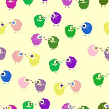 Hand drawn animal seamless pattern Stock Illustration