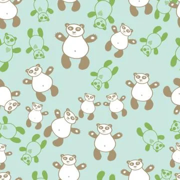 Hand drawn animal seamless pattern Stock Illustration