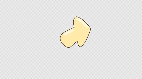 Hand drawn animated 2d cartoon moving arrow. Video clip with alpha channel. Stock Footage 310405622