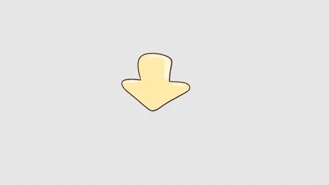 Hand drawn animated 2d cartoon moving arrow. Video clip with alpha channel. Stock Footage 310405630
