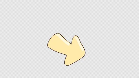 Hand drawn animated 2d cartoon moving arrow. Video clip with alpha channel. Stock Footage 310405663