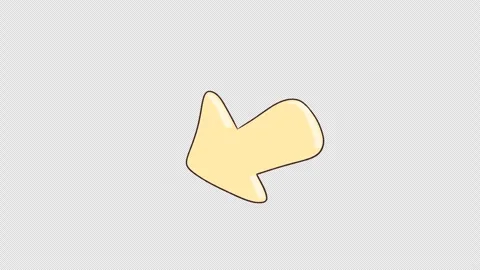Hand drawn animated 2d cartoon moving arrow. Video clip with alpha channel. Stock Footage 310405700