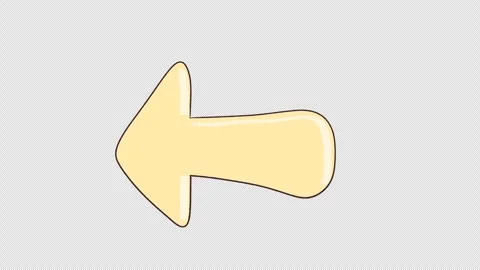 Hand drawn animated 2d cartoon moving arrow. Video clip with alpha channel. Stock Footage 310405798