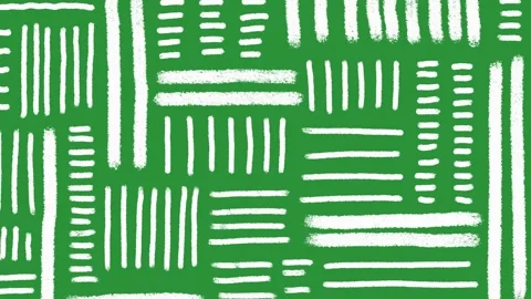 Hand-Drawn Animated Abstract Line Pattern video | Minimalist Hatching Texture Stock Footage 332718495