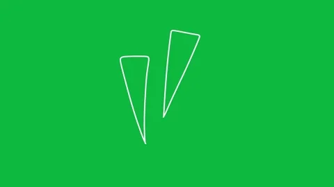 Hand-Drawn Animated Accent Burst video | White Outline Pop Effect Stock Footage 342397853