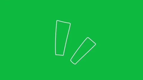 Hand-Drawn Animated Accent Burst video | White Outline Pop Effect Stock Footage 342398311