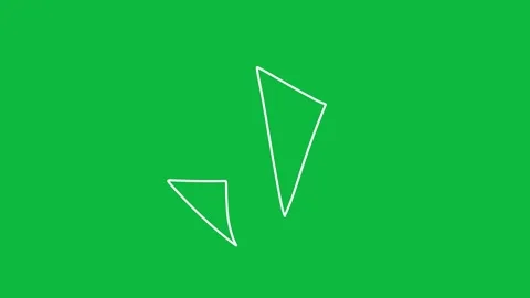 Hand-Drawn Animated Accent Burst video | White Outline Pop Effect Stock Footage 342398319