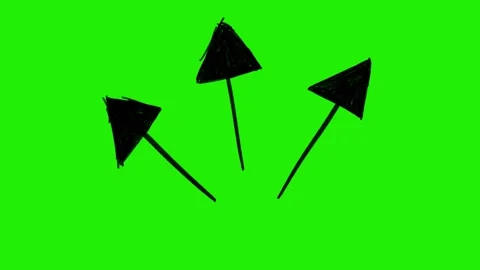 Hand-Drawn Animated Arrow, Scribble Doodle Directional Signs Pointing Stock-Footage 320355668