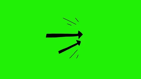 Hand-Drawn Animated Arrow, Scribble Doodle Directional Signs Pointing Stock-Footage 320355883