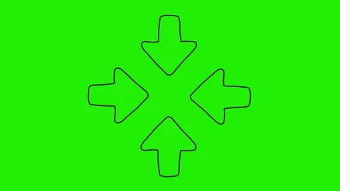 Hand-Drawn Animated Arrow, Scribble Doodle Directional Signs Pointing Stock-Footage 320355896