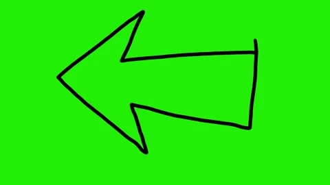 Hand-Drawn Animated Arrow, Scribble Doodle Directional Signs Pointing Stock-Footage 320355942