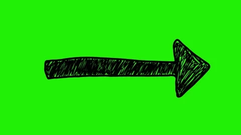 Hand-Drawn Animated Arrow, Scribble Doodle Directional Signs Pointing Stock-Footage 320355948