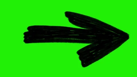 Hand-Drawn Animated Arrow, Scribble Doodle Directional Signs Pointing Stock-Footage 320355953