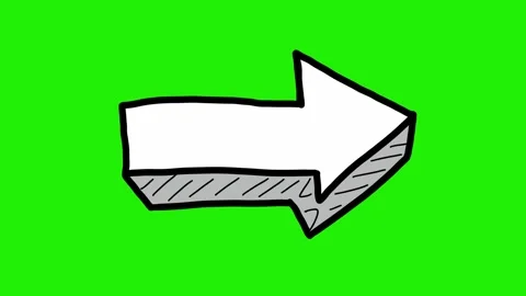 Hand-Drawn Animated Arrow, Scribble Doodle Directional Signs Pointing Stock-Footage 320355962