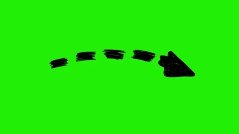 Hand-Drawn Animated Arrow, Scribble Doodle Directional Signs Pointing Stock-Footage 320355963