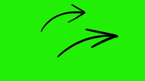 Hand-Drawn Animated Arrow, Scribble Doodle Directional Signs Pointing Stock-Footage 320355970