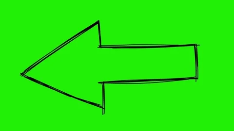 Hand-Drawn Animated Arrow, Scribble Doodle Directional Signs Pointing Stock-Footage 320355972
