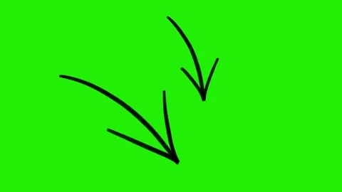 Hand-Drawn Animated Arrow, Scribble Doodle Directional Signs Pointing 스톡 동영상 320355974