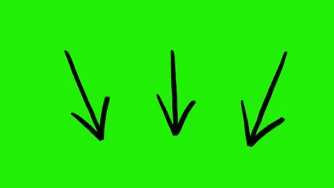 Hand-Drawn Animated Arrow, Scribble Doodle Directional Signs Pointing 스톡 동영상 320355979