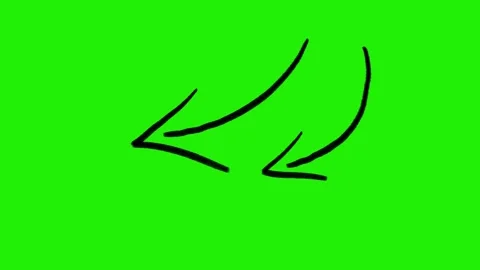 Hand-Drawn Animated Arrow, Scribble Doodle Directional Signs Pointing 스톡 동영상 320355980