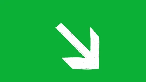 Hand-Drawn Animated Arrow Video | 2D Pointer Direction Sketch Animation Stock Footage 330467134