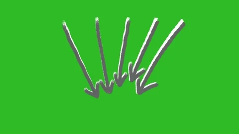 Hand-Drawn Animated Arrow Video | 2D Pointer Direction Sketch Animation Stock Footage 330467135